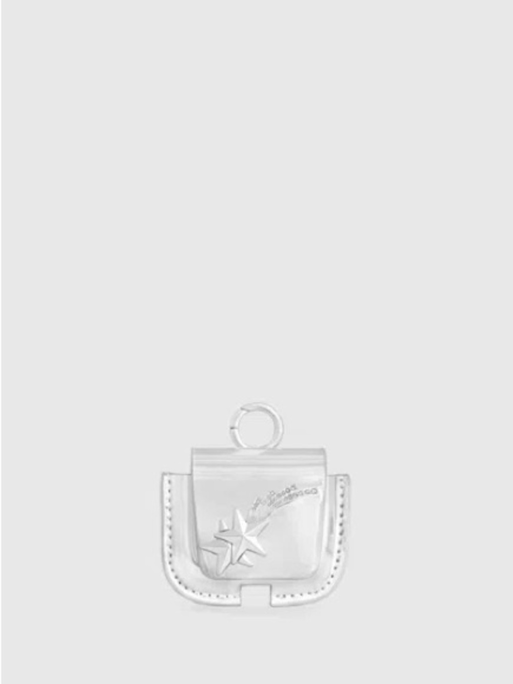 Rebecca Minkoff AIR POD CASE WITH SHOOTING STARS IN SILVER